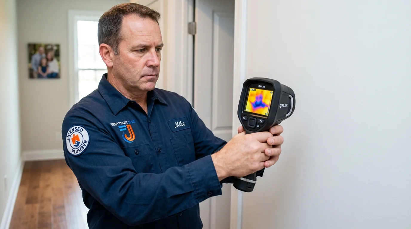 Thermal imaging leak detection by Johns Plumbing LLC in Solomons